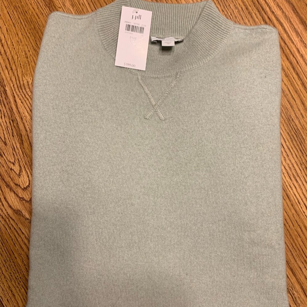 J. Jill  NWT $199  Sage 100 percent cashmere oversized sweater XS